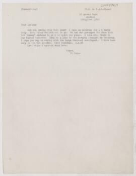 Letter to Henri Amédée Lafleur, July 3, 1898