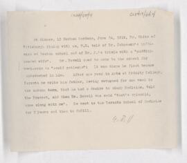 Lady Osler recollections, June 24, 1919