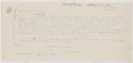 Letter to Mrs. Pepper, August 13, 1898