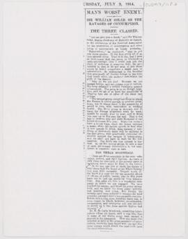 Clipping, July 8, 1914