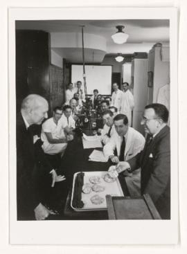 Neuropathology conference pre-May 1953, Karsh photos.